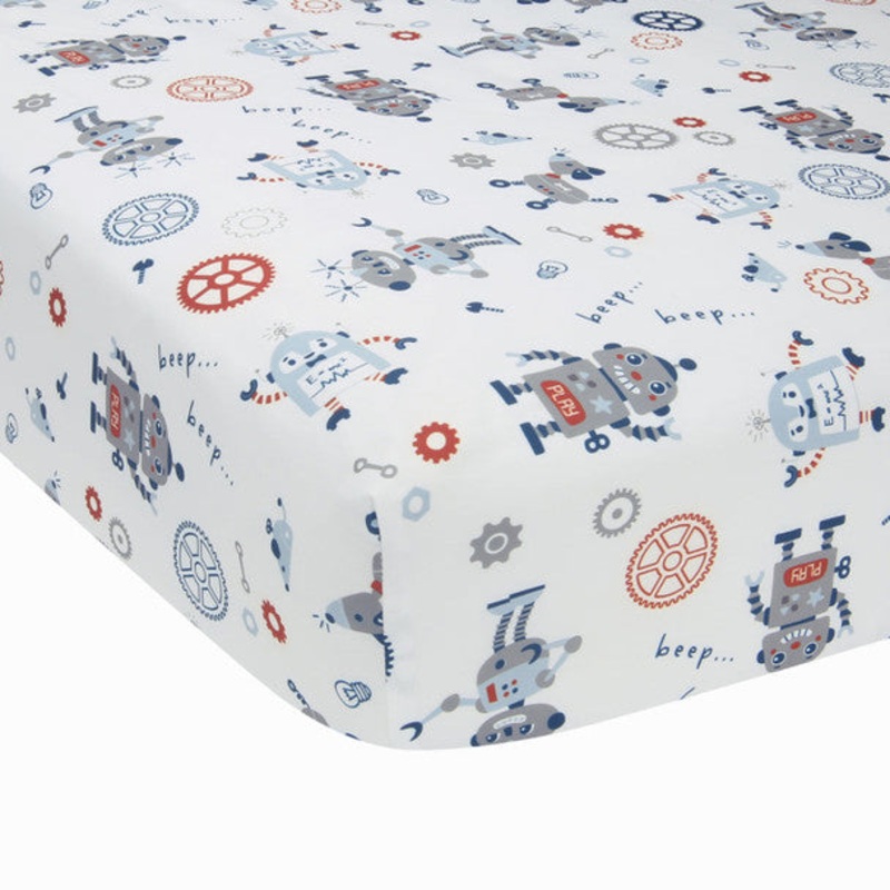 Bedtime Originals Robbie Robots Sheet