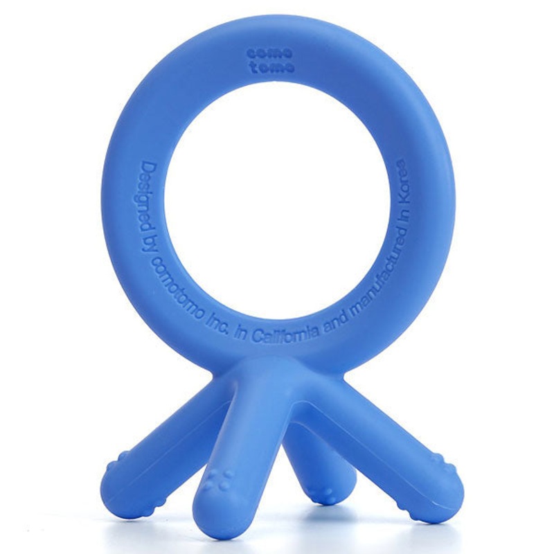 Comotomo Silicone Baby Teether – Blue
