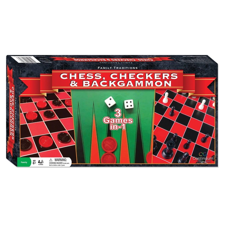 Family Traditions Checkers, Chess And Backgammon