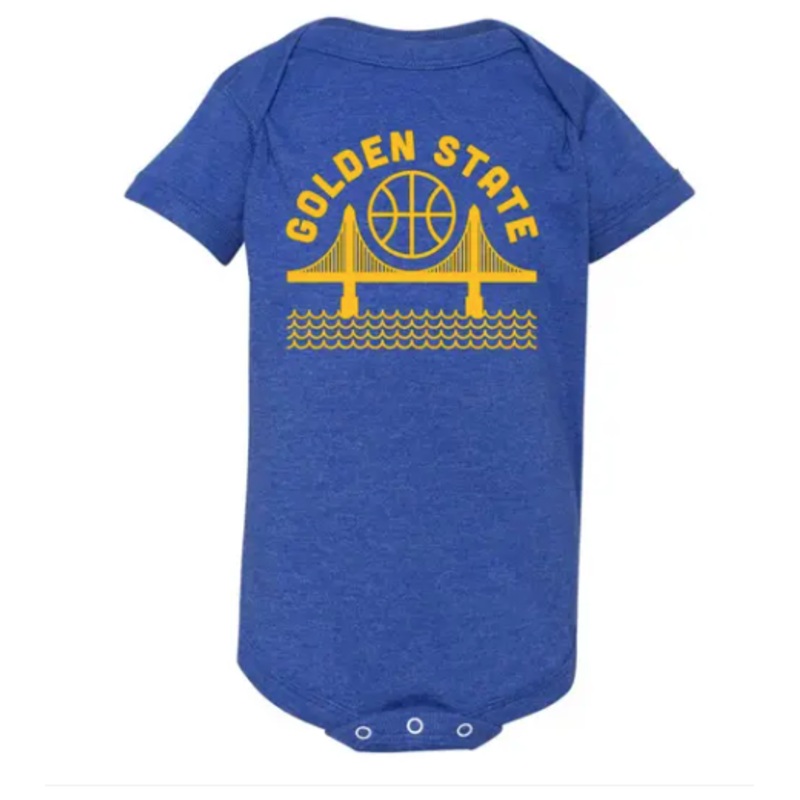 Golden State Baby Onesie | Blue 3-6M