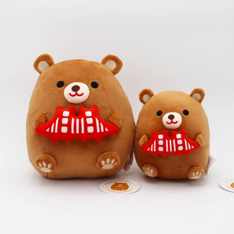Hugging California Bear Plush Toy L