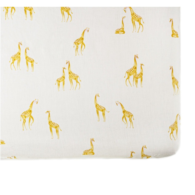 Petit Pehr Crib Sheet – Follow Me Giraffe Follow Me Giraffe
