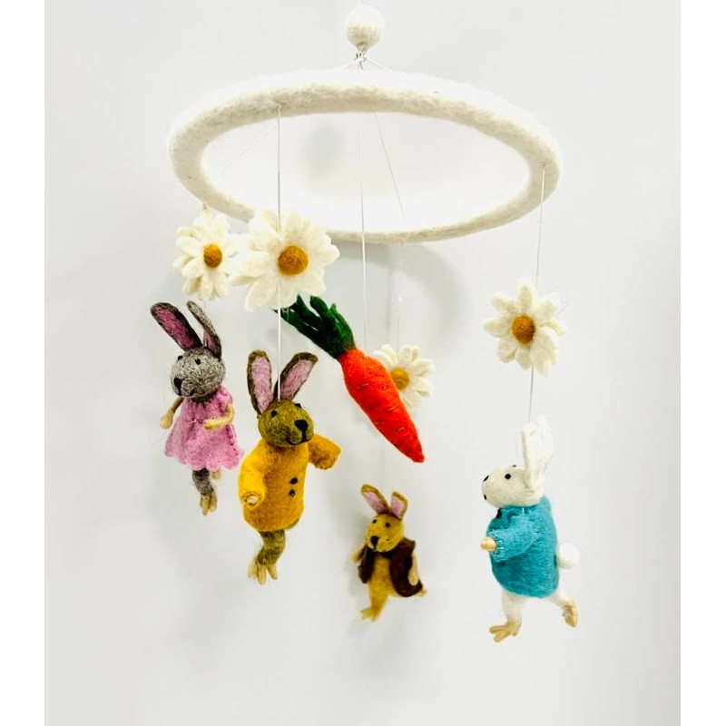 Felt Bunny Mobile