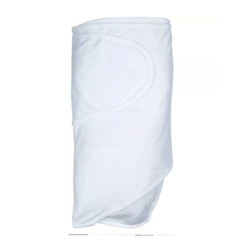 Miracle Blanket Baby Wrap Solid Swaddle – White