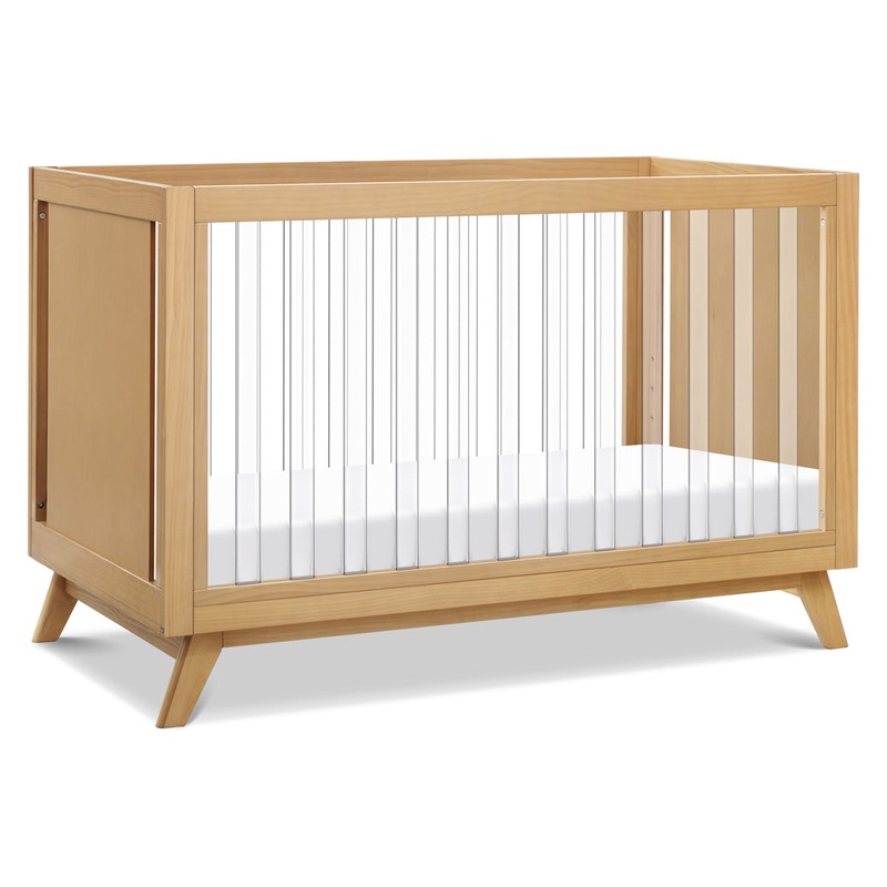 Otto 3-in-1 Convertible Acrylic Crib Honey