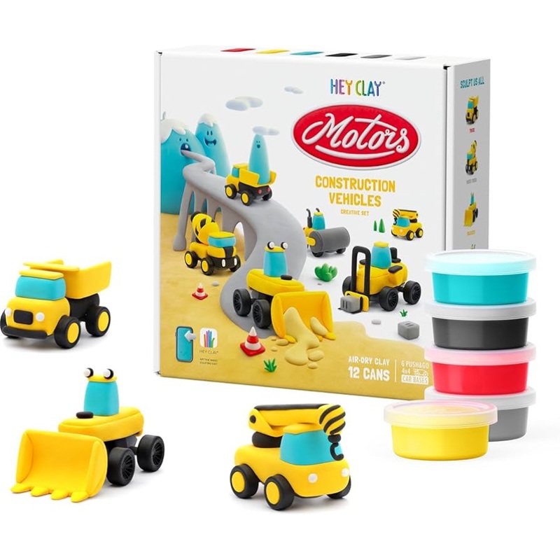 Fat Brain Toys Hey Clay – Construction Vehicles