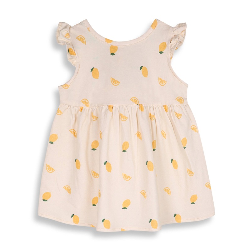 Lemon Baby Dress + Bloomer (Organic Jersey): LEMON / 6-12M