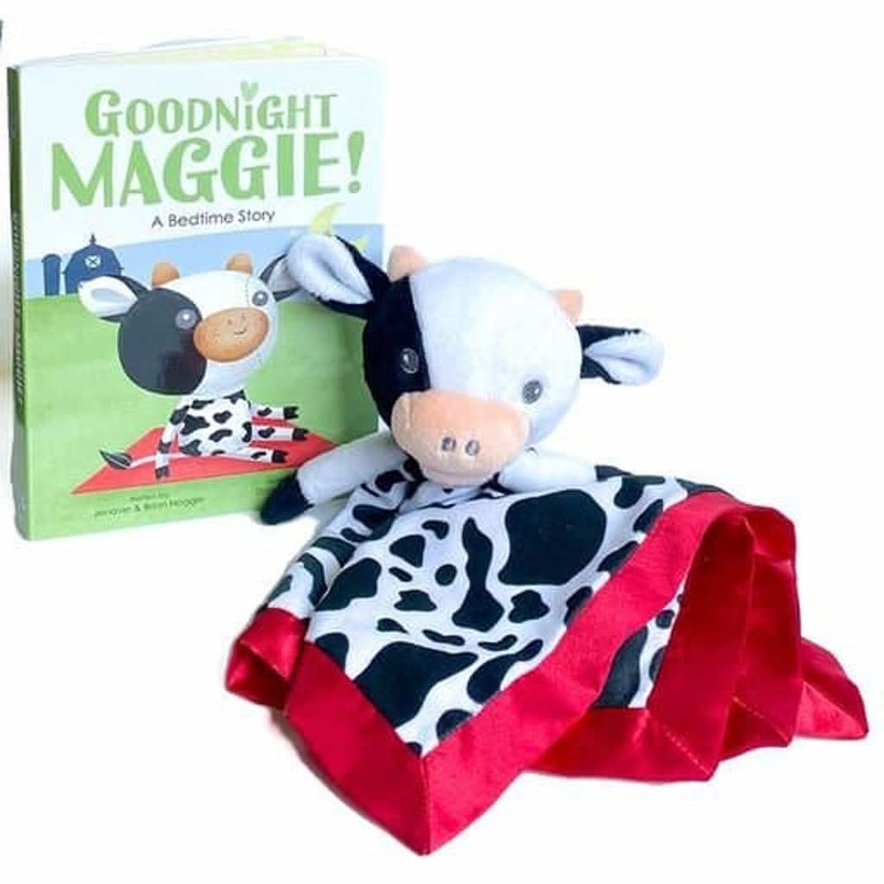 Frankie Dean Dream Blanket and Book, Maggie the Cow