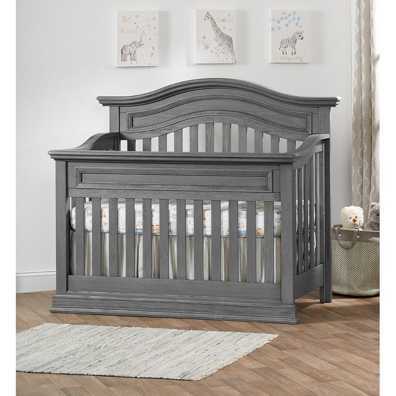 Oxford Glenbrook Collection Convertible Crib in Graphite Gray