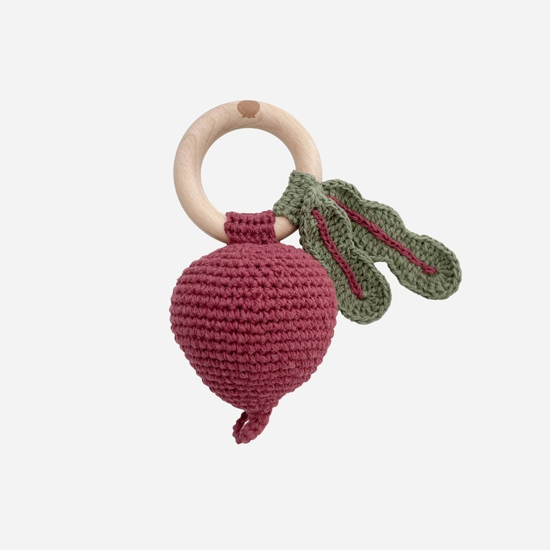 Cotton Crochet Rattle Beet | Baby Toys