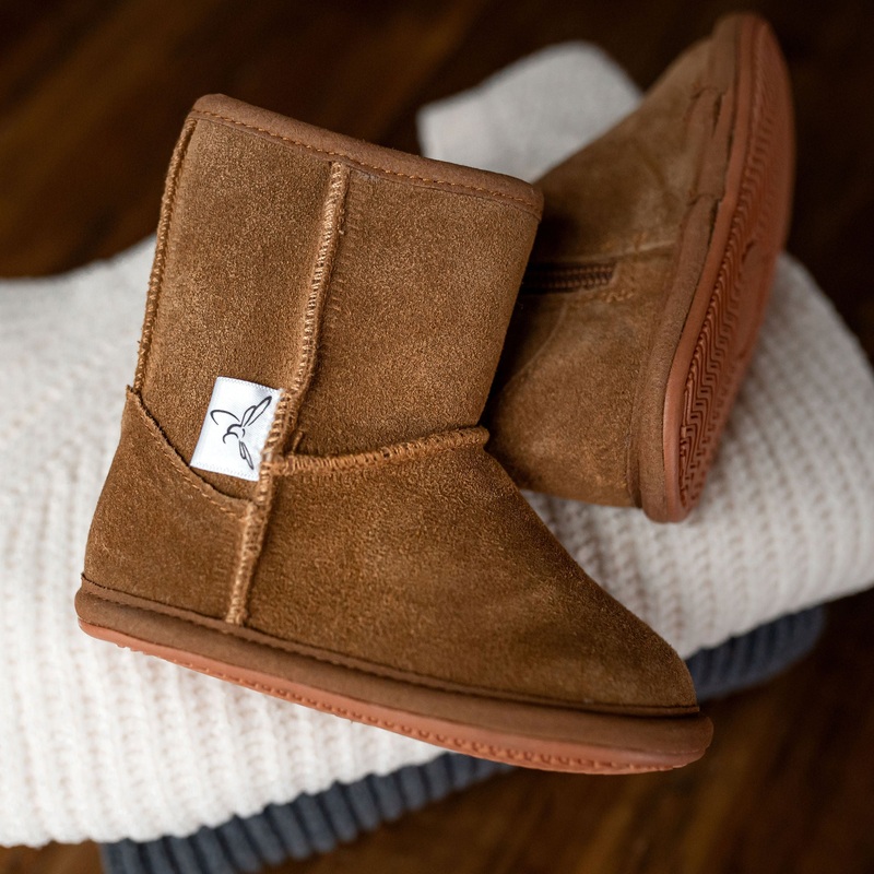 Little Love Bug The Winter Boot Brown Suede 2 (Original Non-Slip Soft Sole)