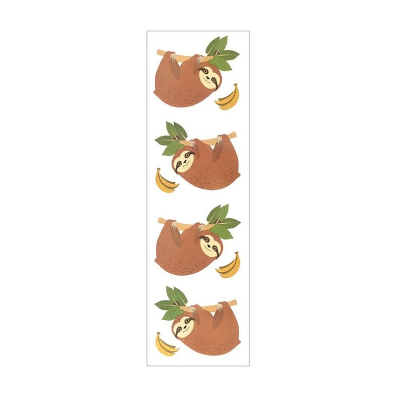 Mrs Grossmans Strip of Cheerful Sloths Stickers