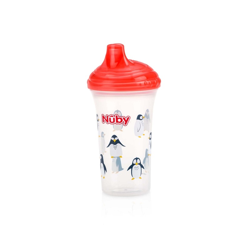 No-Spill Hard Spout Sippy Cup Red Penguins