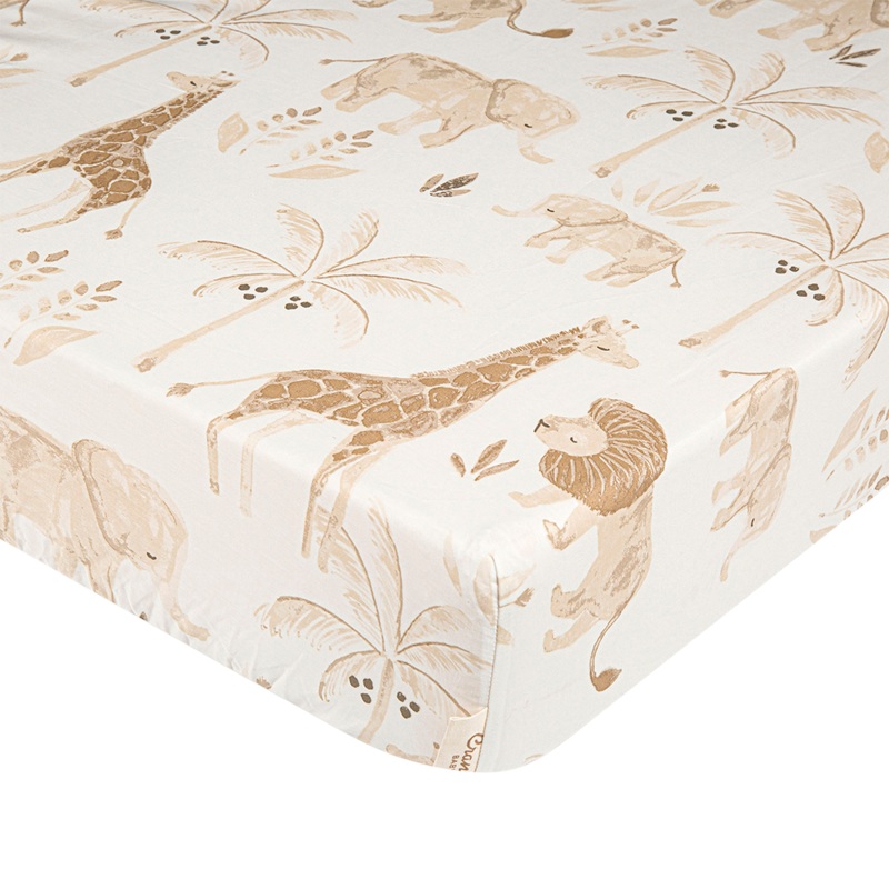 Safari Kendi Cotton Crib Sheet