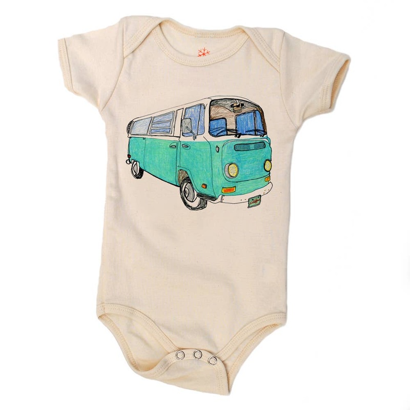 Venice Wheels – Natural Organic Onesie