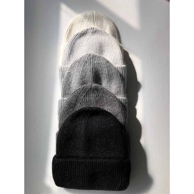 2025 ROYAL ANGORA BEANIE Black
