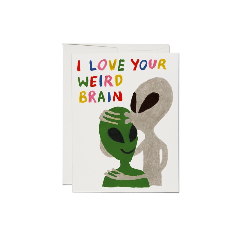 Alien Love  greeting card