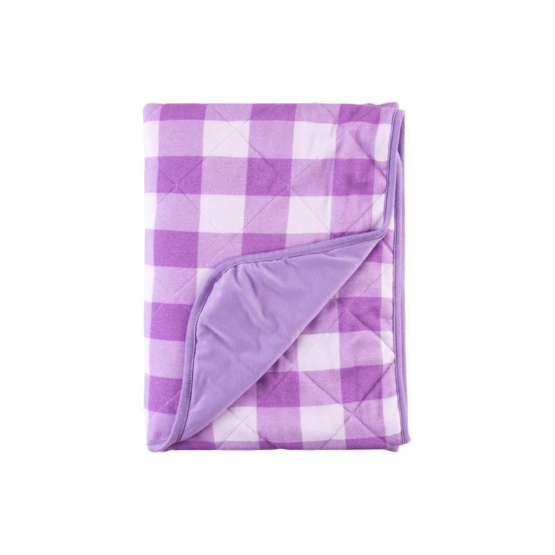 Dream Baby Blanket – Lavender Gingham