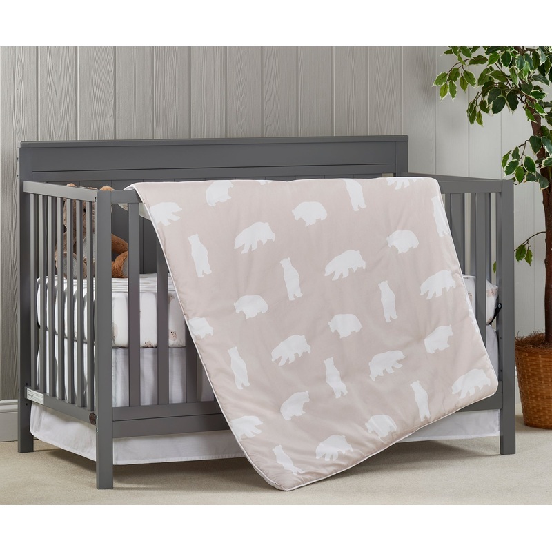 Oxford Baby Beary Cute 3 pc Baby Crib Nursery Bedding Set