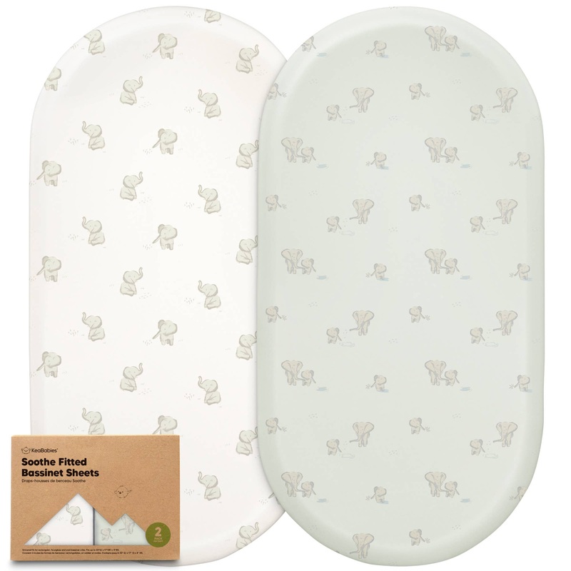 Soothe Fitted Bassinet Sheet 2pk Elly