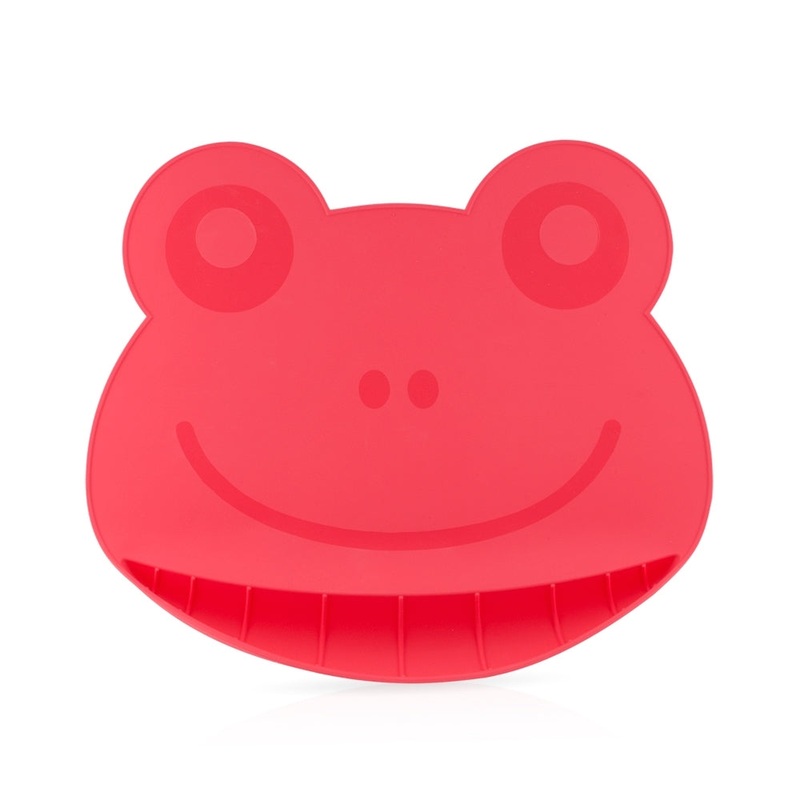 Sure Grip Miracle Mat with Food-Catching Pouch Red