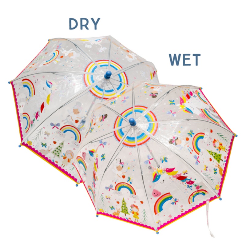 Transparent Color Changing Umbrella | Rainbow Fairy