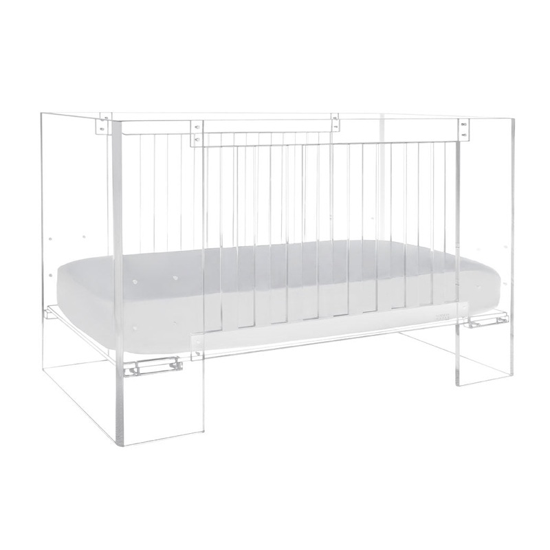 Vetro Acrylic Crib Clear