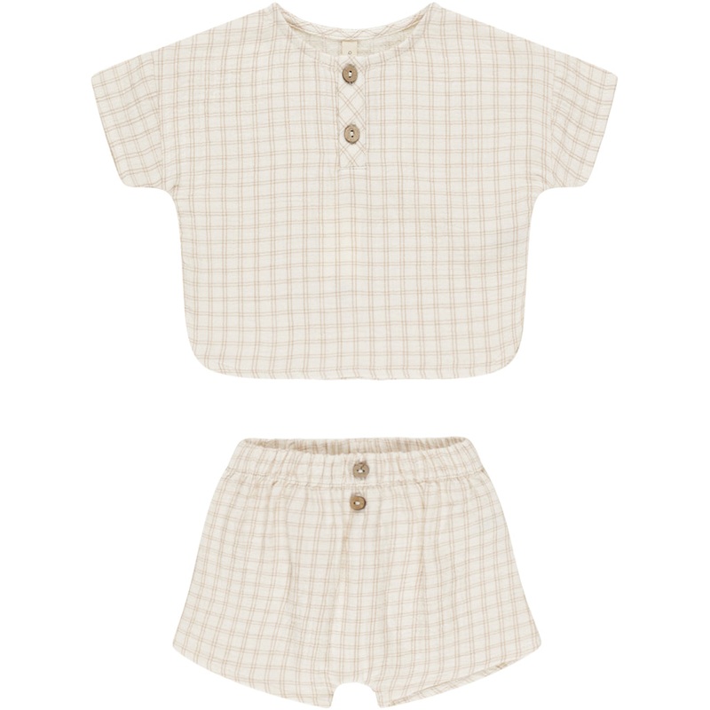 Woven Boxy Top & Short Set 0-3 Months