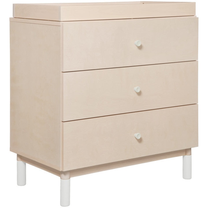Babyletto Gelato 3-Drawer Changer Dresser with Removable Changing Tray Washed Natural / White