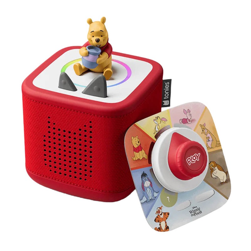 Tonies Toniebox 2 Screen-Free Play Set, Winnie The Pooh Sunset Red