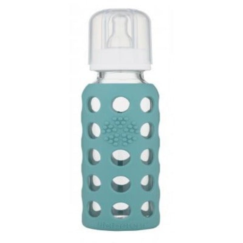 9 oz Glass Baby Bottle Kale