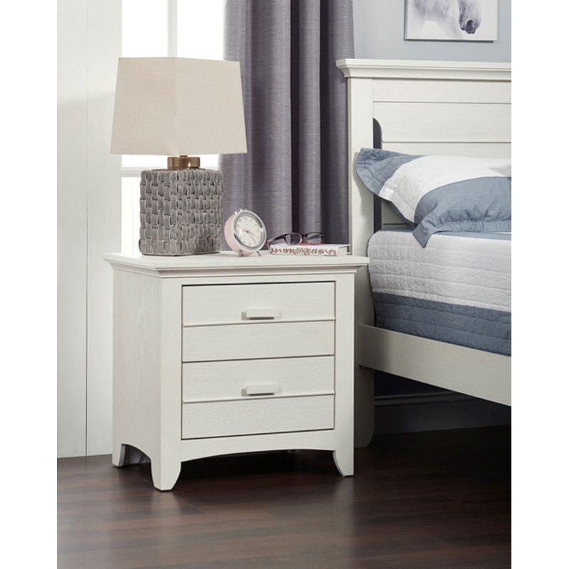 Oxford Crestwood Collection Nightstand in Oyster White
