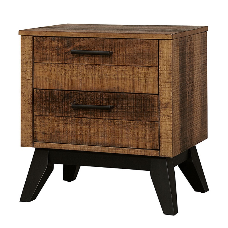 Urban Rustic 2-Drawer Nightstand