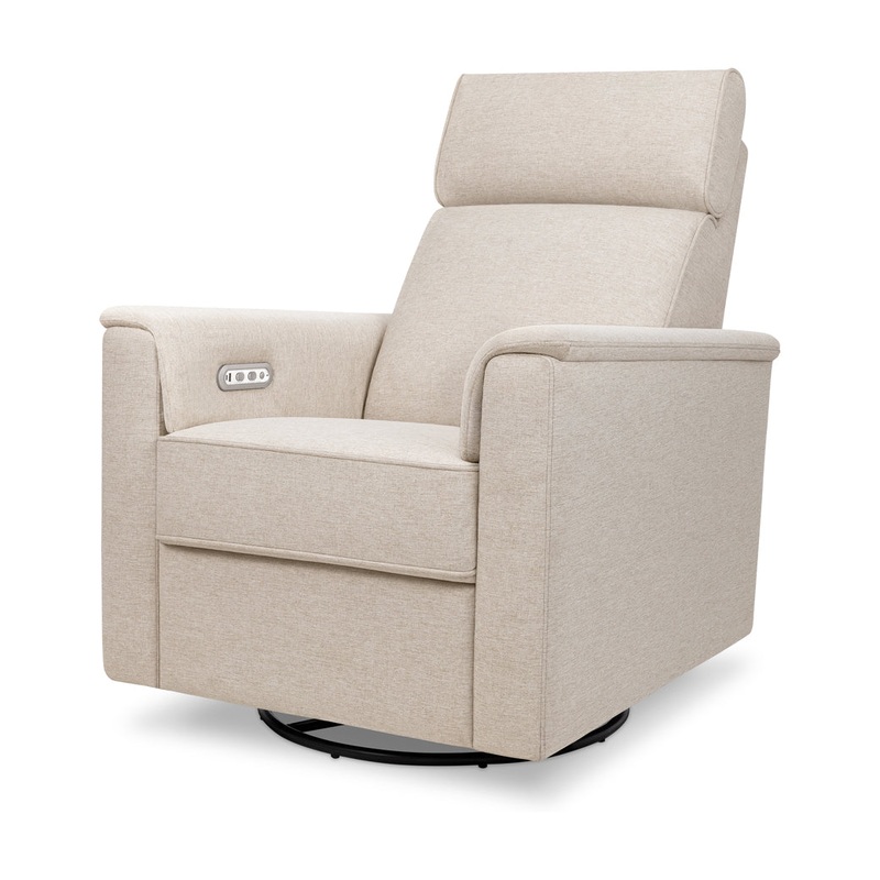 Willa Plus Power Glider Recliner with Power Headrest Performance Beach Eco-Weave