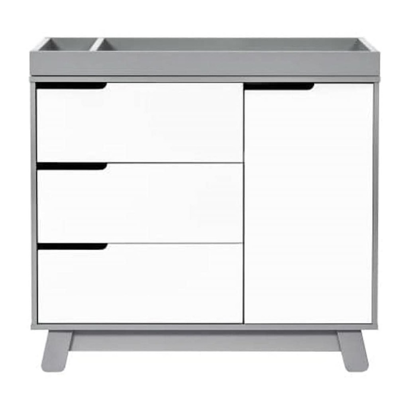Babyletto Hudson 3-Drawer Changer Dresser with Removable Changing Tray Espresso / White