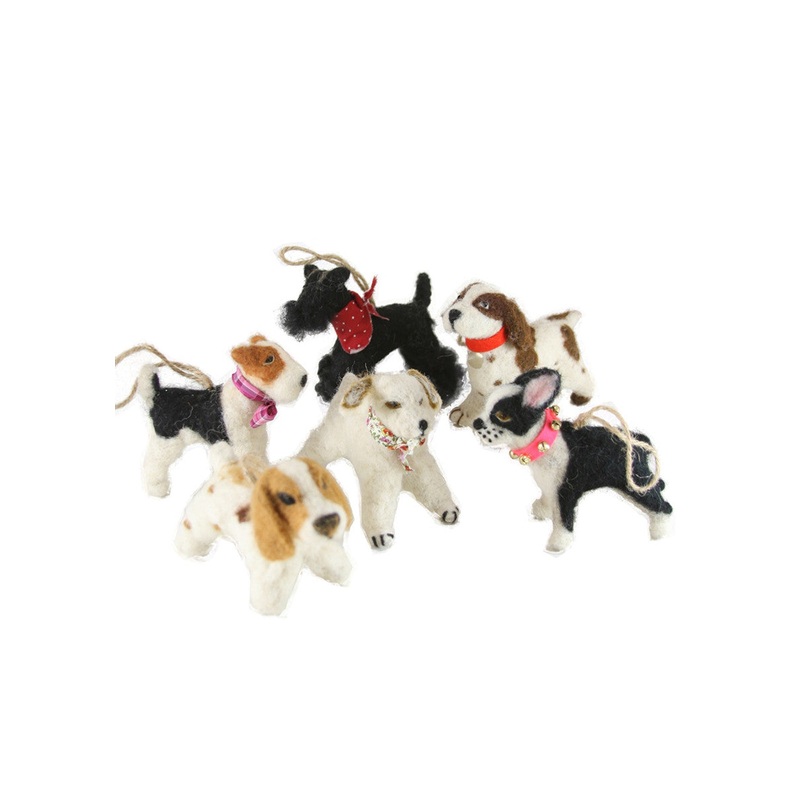 Festive Dog Christmas Ornament