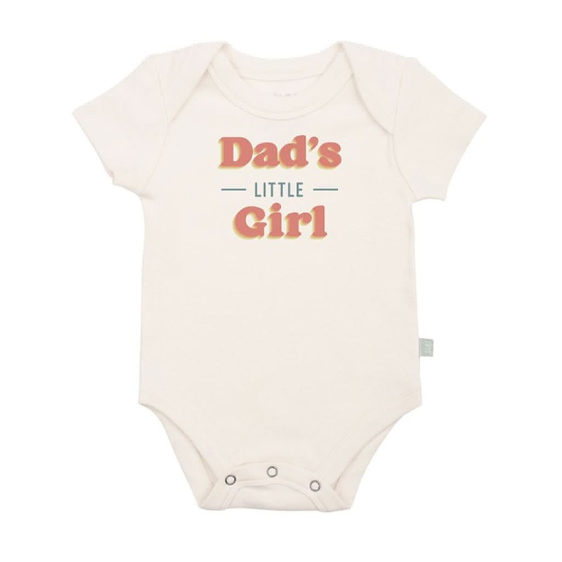 Finn & Emma Short Sleeve Graphic Bodysuit, Dad’s Little Girl 0-3 M