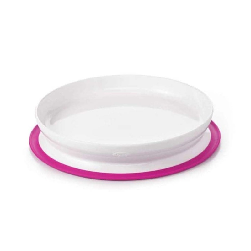 OXO Tot Stick & Stay Plate, Pink