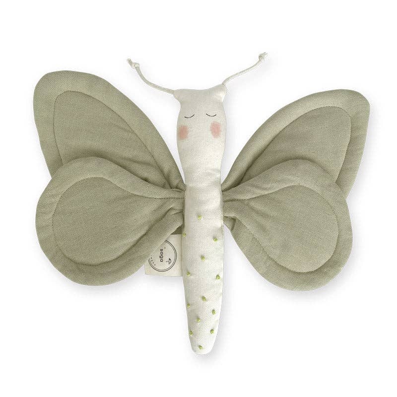 Soft Butterfly Sensory Toy Green Tea