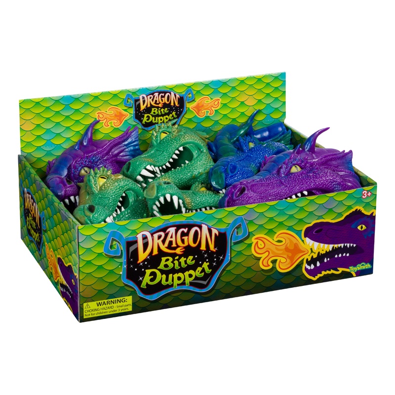 Toysmith Dragon Bite Puppet Asst.-Hand Puppet Toy