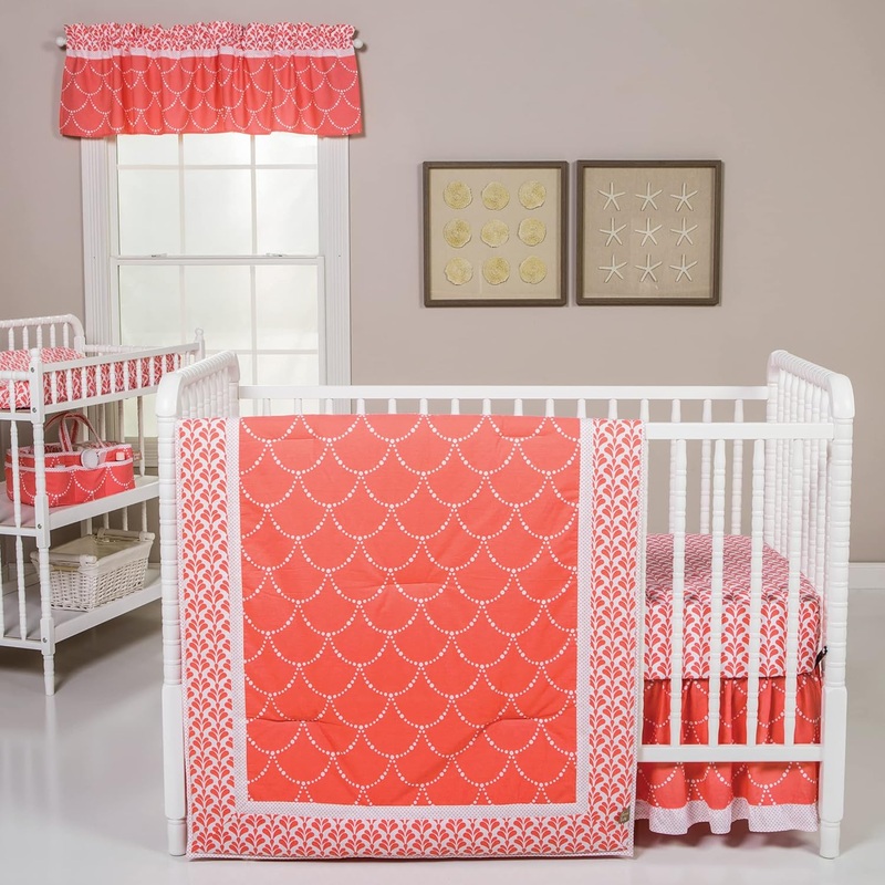 Trend Lab 3pc Crib Bedding Set – Shell