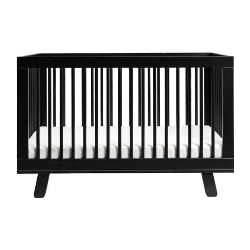 Babyletto Hudson 3-in-1 Convertible Crib with Toddler Bed Conversion Kit Grey Finish