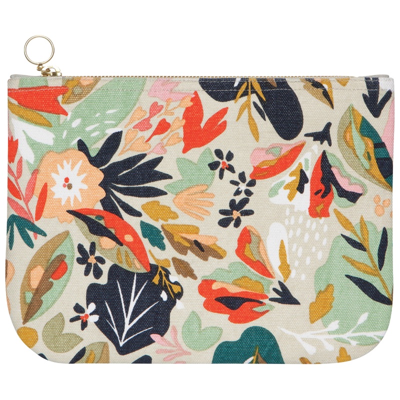 Danica Studio Superbloom Large Cotton Zipper Pouch