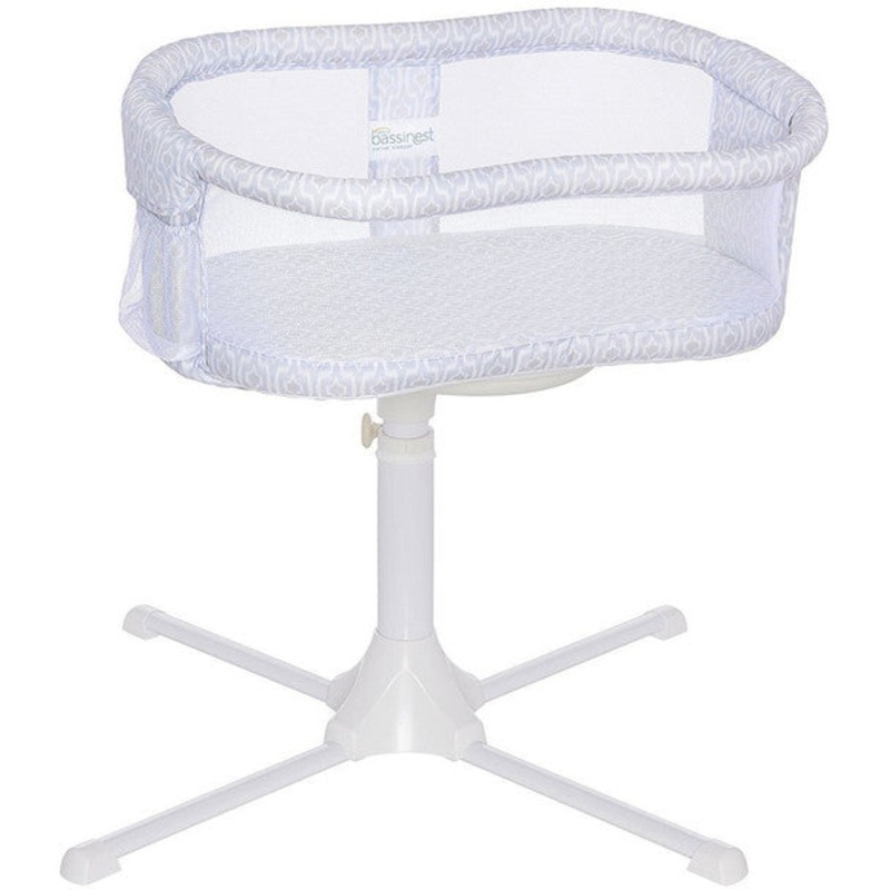 Halo Bassinet Essentia Series in Blue Ikat
