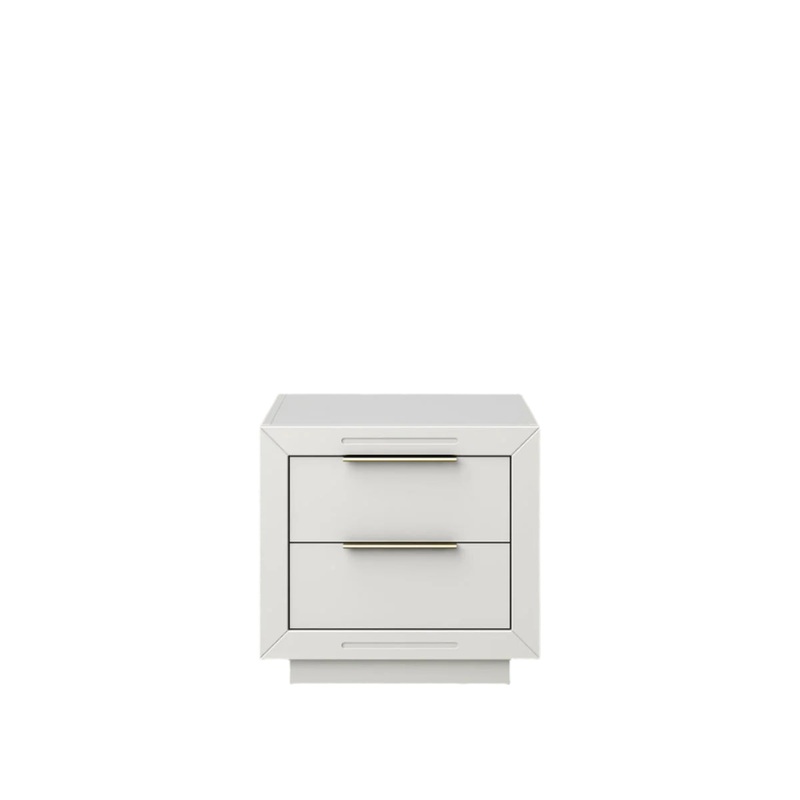 Quadro Nightstand Solid White
