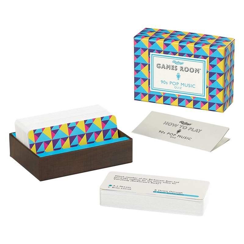 Ridley’s Games Room 90S Pop Music Quiz Card Game