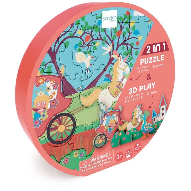 Scratch – 3D Puzzle PRINCESS 32 pcs