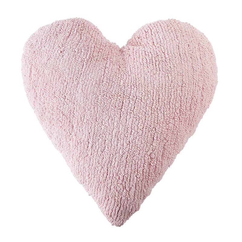 Heart Washable Cushion Pink