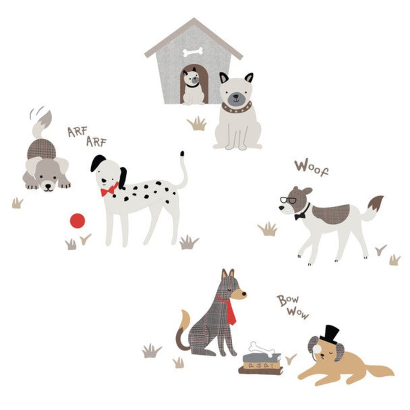 Lambs & Ivy Bow Wow Wall Decals