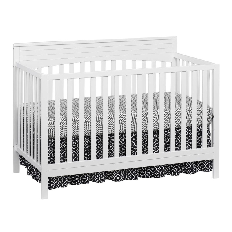 Oxford Baby Harper 4 in 1 Convertible Crib in Snow White
